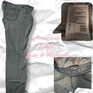 American Eagle Outfitters Women's Light Blue Skinny Jeans